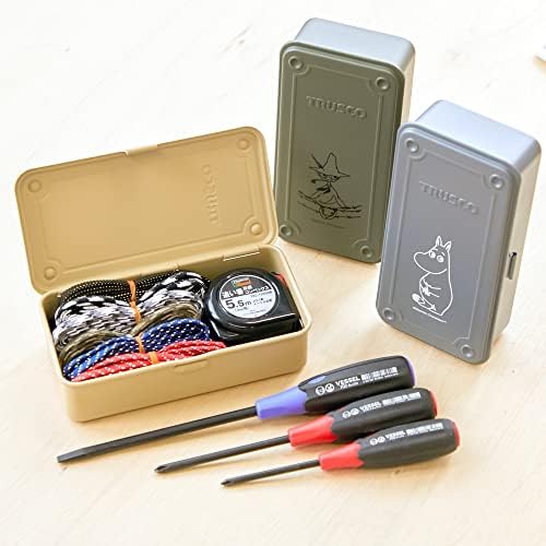 Trusco Nakayama Little My Box Tool Cox, 8.0 x 4.3 x 2.2 אינץ ', חול בהיר