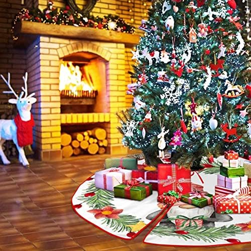 חצאיות עץ חג המולד של סנטה גנום חצאיות עץ גנום אלף סקנדינבי חצאית עץ וינטג 'מחצלת עץ עץ לשנה