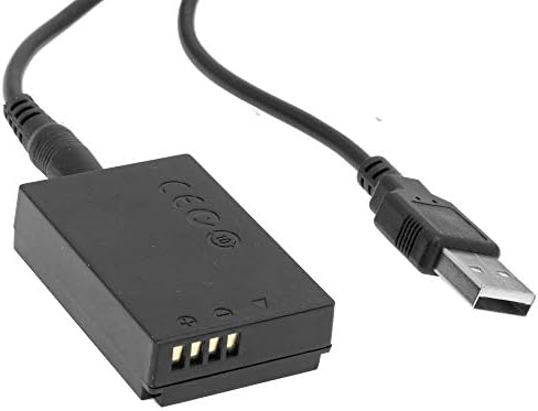 החלפת סוללות USB עד דמה לכבל מתאם Canon LP-E12 40 עם ספק חשמל של 3.1 אמפר USB