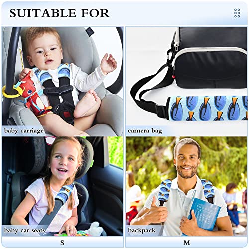 כיסויי רצועת מושב מכונית דגים לילדים תינוקות 2 יח 'רצועות מושב מכונית רפידות כרית כרית כרית רצועות מושב רכב