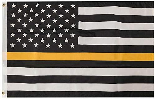 סופרסטור סיטונאי אמריקני ארהב קו זהב דק 2x3 2'x3 'באנר בית גרומט ניילון דגל פולי דגל