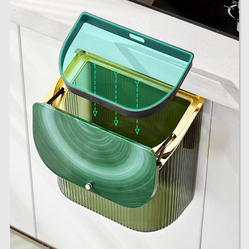 קיר XDCHLK רכוב על מטבח פח פח אמבטיה דלת ארון חדר שירותים עם מכסה קיבולת גדולה פח סלון פס סלון