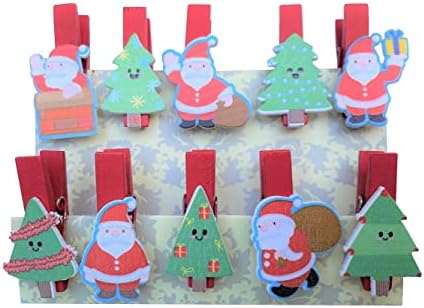 אדם ויקטור חג מולד שמח קליפים מעץ כבוי כבוי צילום DIY קליפ מעץ- קישוט מסיבות חג/סנטה קלאוס, עץ חג