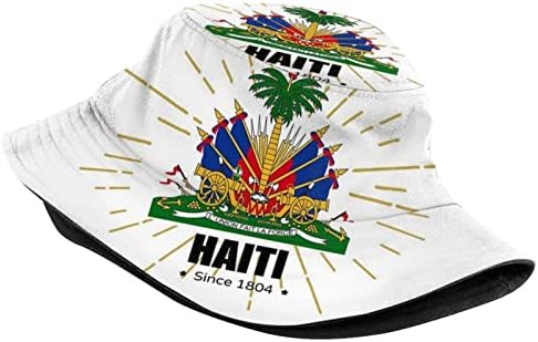 אופנה Haiti Haitian דלי דלי כובע נסיעות קיץ דלי חוף כובע שמש כובע יוניסקס הכובע חיצוני האיטי