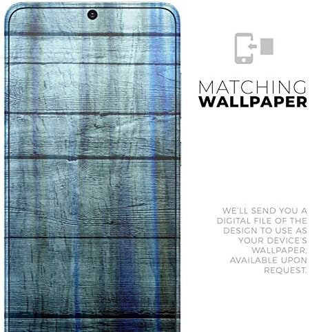 עיצוב Skinz כחול וירוק מעץ טיי-צבוע מגן מעץ ויניל מדבקות עטיפת עור תואם לגלקסי S20 Samsung Samsung
