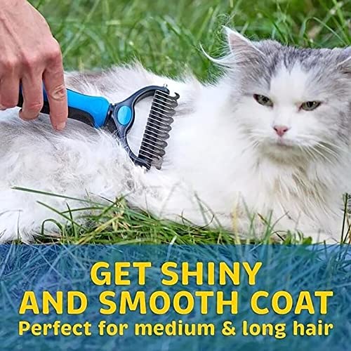 ציוד לחיות מחמד פופולרי חתול וכלב קומבס לחיות מחמד שיער הסרת קומבס כפול צדדי נירוסטה עצמי ניקוי
