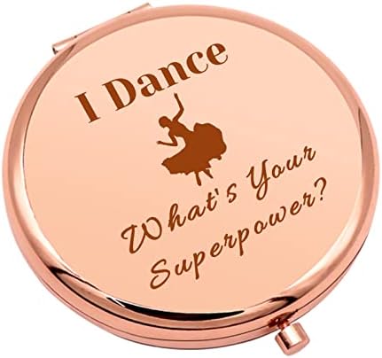 רקדנית מתנה עבור נשים השראה סיום מתנות בשבילה קומפקטי מראה לריקוד מורה תלמיד בת ריקוד מאהב מתנה מתקפל איפור מראה