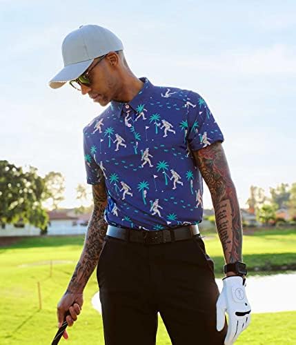 חולצות גולף אלבס לאלפים לגברים - ביצועים מתאימים לאתלטיקה חולצות פולו לגברים לגברים לגברים