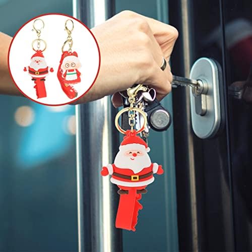 Zerodeko 2 PCS Santa Claus Key Keys Carrist