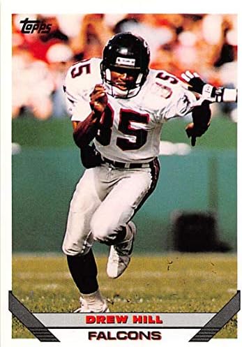 1993 Topps כדורגל 403 דרו היל אטלנטה פלקונס כרטיס מסחר רשמי של NFL מחברת Topps