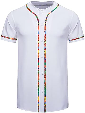 1 גברים של הדפסת אפריקה חולצה חולצות אביב קיץ חולצות חיצוני קצר שרוול חולצות רופף ספורט טי חולצות ל0322