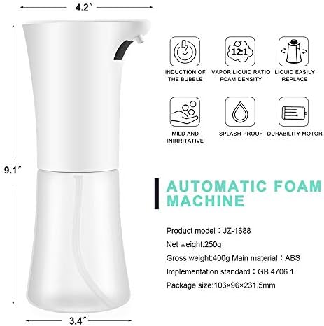 Yang1mn Home Smart Home Automatic Anti-Crossebent גרם לסבון סבון בועה שטיפה את הטלפון באופן אוטומטי