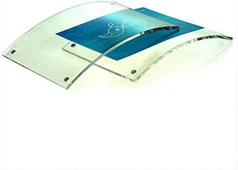 מחזיק סימנים מעוקל של Yakri 5x7, מסגרת צילום אקרילית עם מגנטי לפוסטר מסמכים, תעודה, תעודה, תצוגת