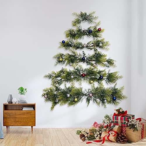 צ'ינגיואן DIY עץ חג המולד יפה יצירתי קישוט חג המולד ייחודי עץ חג מולד רכוב על קיר עם קישוט