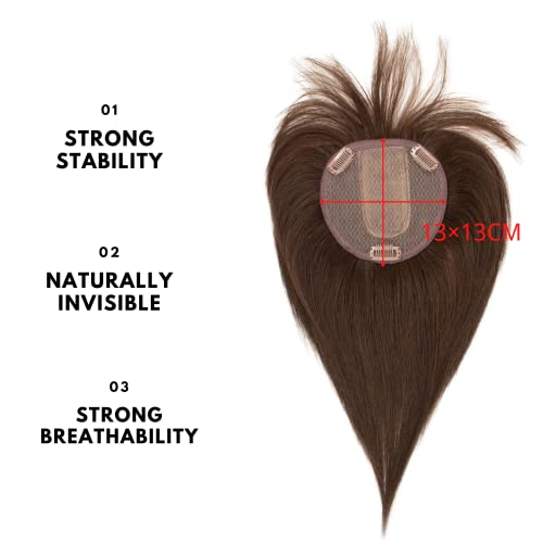 בוימיה 10 אינץ בלתי נראה שיער טבעי העליונות עם פוני לנשים רמי שיער טבעי בעבודת יד משי בסיס
