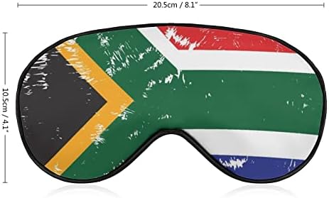 מסיכת שינה של דגל דרום אפריקה כיסוי מסיכת עיניים רכה כיסוי עיוורון אפקטיבי עם כיסוי עיניים עם רצועה