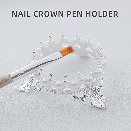 מחזיק עט ציפורניים מניקוריסט מיוחד פנינה גזוז מחזיק עט מתכת קלאסי מחזיק עט עט כלים ציפורניים סלון קרח