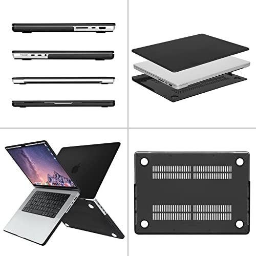 Mosiso תואם ל- MacBook Pro 16 אינץ 'מארז 2023-2021 M2 A2780 A2485 M1, תיק קשיח מפלסטיק ושקית כתף מגן