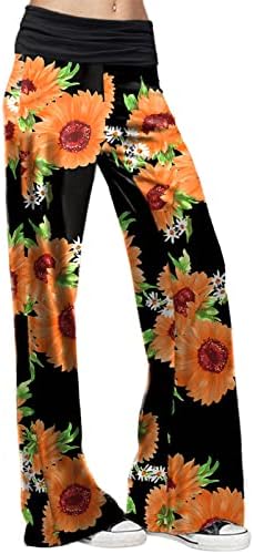נשים של פאלאצו טרקלין מכנסיים עם כיסים ישר רגל שרוך פיג 'מה מכנסיים לנשימה עניבה לצבוע הדפסת פיג' מה