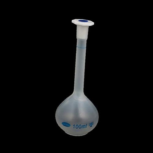 X-DREE 100 מל ארוך צוואר צוואר צוואר פלסטיק נפח מדידת בקבוק חום אטום למעבדה (FLACONE GRADUATO VOLUMETRICO