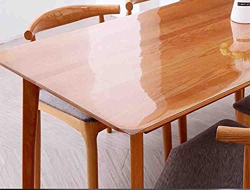 פלסטיק ברור בהתאמה אישית מפות שולחן אטומות למים ויניל PVC מלבן שולחן שולחן מבד מגן שמן שופך שופך מחק כיסוי