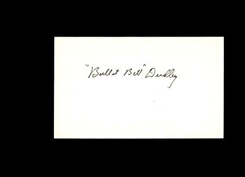 Bullet Bill Dudley חתום 3x5 כרטיסי אינדקס חתימה nfl hof פיטסבורג סטילרס