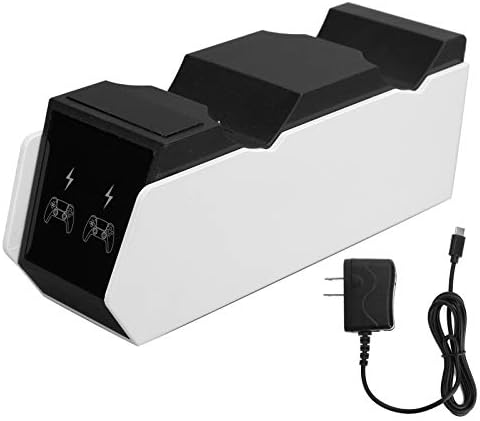 טעינה מהירה ניידת קלה עבור נשיאה לתחנת טעינה בטענת בקר כפול עבור PS5 עם אור מחוון LED עבור PS5 עבור