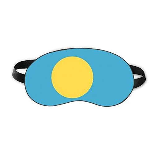 דגל לאומי פלאו אוקיאניה סמל כפרי שינה מגן עיניים רך לילה כיסוי גוון מכוסות עיניים