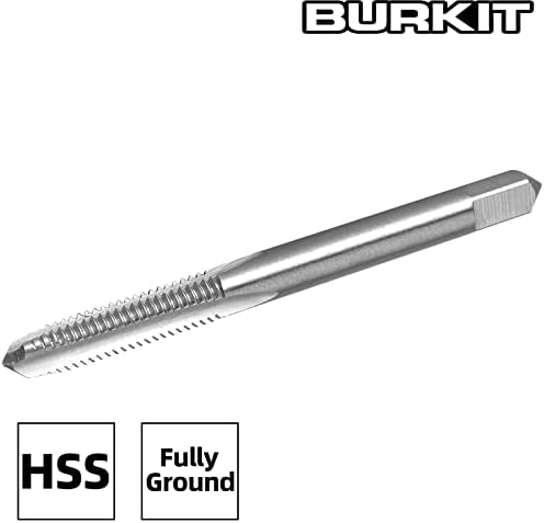 Burkit 2 pcs M2.9 x 0.5 חוט ברז יד ימין, HSS M2.9 x 0.5 ברז מכונה מחורץ ישר