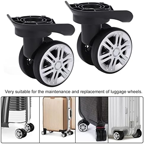 גלגלית מזוודה, גלגלי מזוודות 2 יחידות גלגלי מזוודה 19 גלגלים כפולים אילמים
