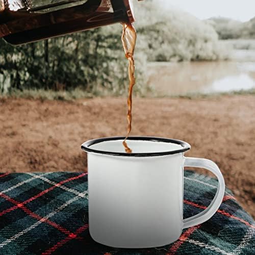 OperitAcx אמייל קפה ספל קמפינג כוס קמפינג: כוס תה פח וינטג