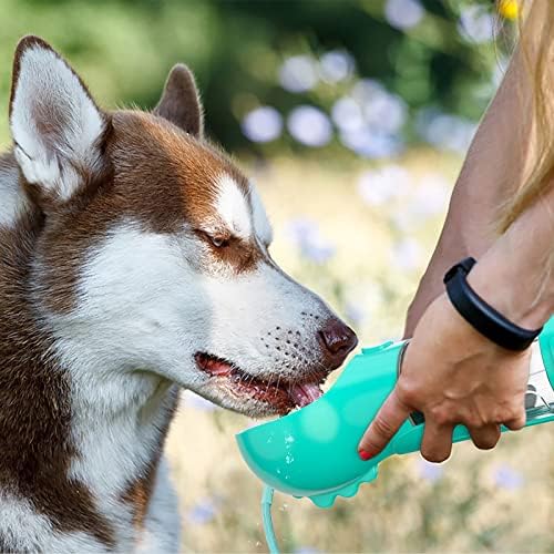גרדלה כלב מים בקבוק, נייד דליפת הוכחה, גור מתקן מים עם שתיית מזין, כלב מזון מזין עבור חיות מחמד חיצוני הליכה,