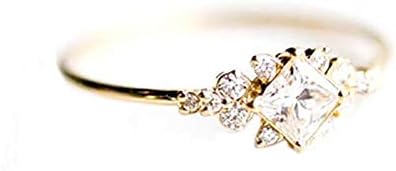 הבטחה טבעת לנשים אופנה מעוקב זירקוניה טבעות טבעות נשים תכשיטים טבעות חתונה כלה הניתנות לערימה מתנות הבטחה טבעת