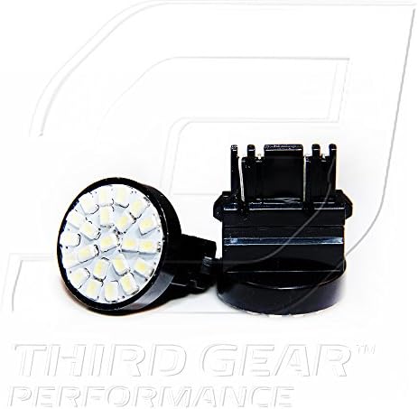 TGP 3157 White 22 LED SMD טריז הפוך/גיבוי נורות זוגות 2001-2013 תואם לדודג 'גרנד קרוון