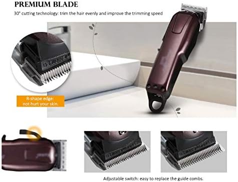 ליקיל פחמן פלדת ראש חשמלי תער מקצועי שיער קליפר גוזם חזק שיער גילוח מכונת שיער חיתוך כלי