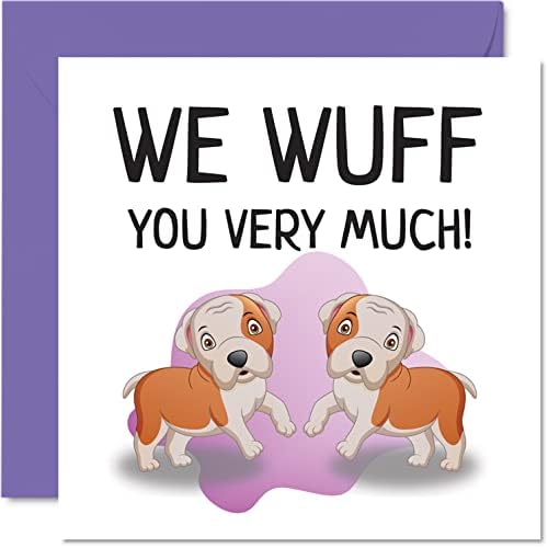 כרטיסי יום הולדת מהכלבים - אנחנו מכים אותך מאוד-כרטיס יום הולדת שמח מכלבלב לאבא, מתנות מצחיקות לאבא כלבים,