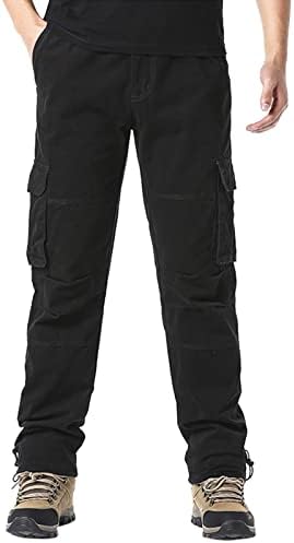גברים אופנה מזדמנים מרובי כיס רוכסן אבזם מכנסי מטען זכרים מכנסיים חיצוניים מכנסיים מכנסיים של מכנסי