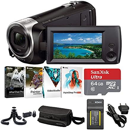 Sony CX405 Handycam 1080p Full HD מצלמת וידיאו עם צרור חיישן CMOS Exmor R