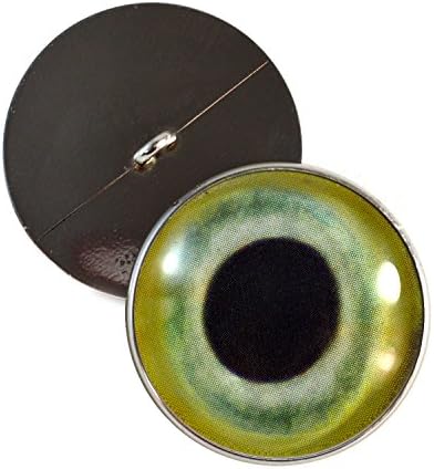 תוכי ירוק תפור על עיני זכוכית 30 ממ כפתורים עם לולאה לבובה סרוגה פסלים רכים או תכשיטים של בעלי חיים