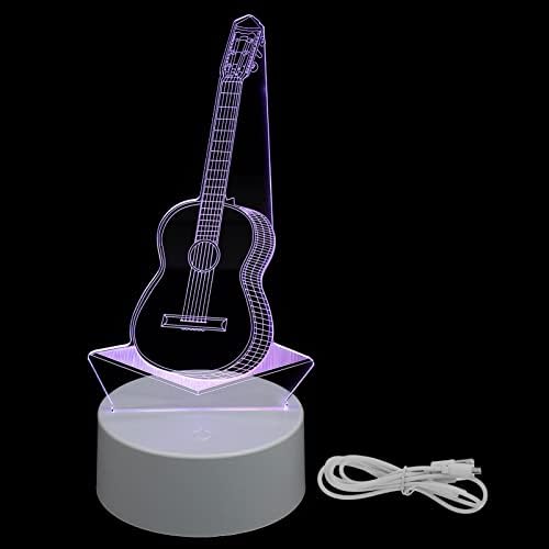 חובב גיטרה חיישן משתלת קישוט סוללה מנורת ילדים צבעים קישוט מכשיר המיטה רעיון זוהר מנורות בחירה בית עיצוב קישוט
