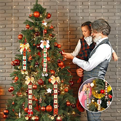 קישוטי עץ חג המולד קישוטי קישוטי, קישוטי חג המולד בהתאמה אישית, קישוטי עץ חג המולד, סרט עץ,