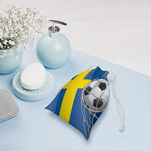 שער כדורגל ושקית דגל שוודיה בד אחסון שקית חוט משיכה לתיק שקית שקית שקית שקית שקית מכולת לטיול ביתי