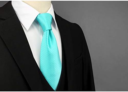 ס & וו שלקס & ווינג גברים עניבה צבעים עניבה טורקיז צבעים מוצקים