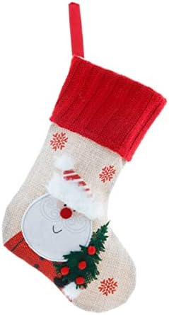 קישוטים לחג המולד גבול חג המולד גרביים אדומים מתנות שאינן ארוג