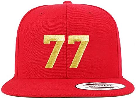 טרנדי הלבשה חנות מספר 77 זהב חוט שטוח ביל סנאפבק בייסבול כובע