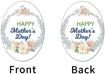 אמהות מאושרות קישוטי זר פרחים קרמיקה קרמיקה תליית קישוט