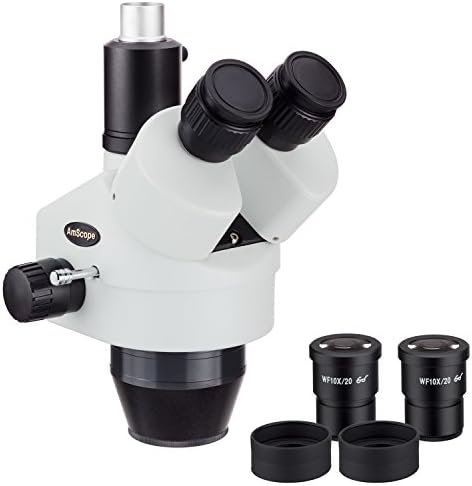 AMSCOPE SM3545T 3.5X-45X TRINOCULAL זום כוח מיקרוסקופ ראש מיקרוסקופ