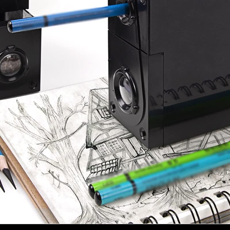 XBWEI סקיצה עיפרון מחדד עיפרון יד כננת יד מכני אמנות עיפרון מחדד משרדים ציוד בית ספר