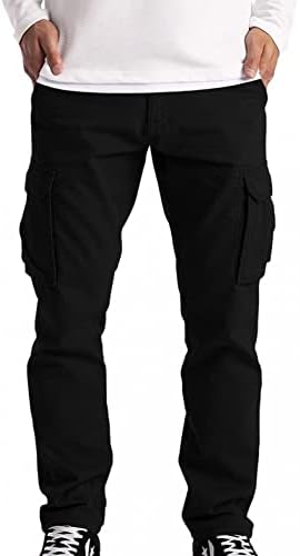 מכנסי מטען לגברים של NYYBW מתיחה - מכנסי עבודה קלים מטיילים מכנסיים טקטיים חיצוניים מכנסיים