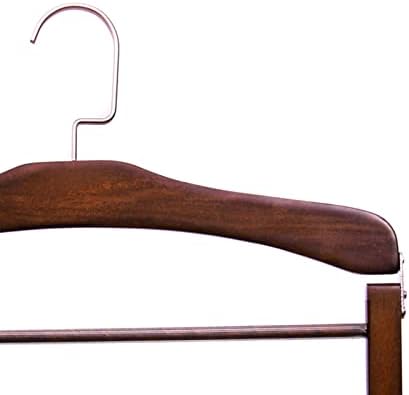 Zsfbiao עץ עץ רב-פונקציונלי מכנסיים קולב מתלה מגבת מגבת קולב ארון ארון בגדים מארגן חלל חוסך קולב